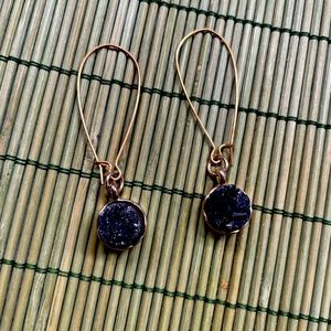NWOT Earrings - Black Stone